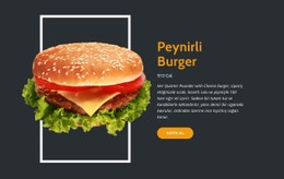 Taze Burgerlerin Tadını Çıkarın Için Duyarlı HTML5