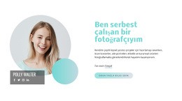 Ben Serbest Çalışan Bir Fotoğrafçıyım Için Web Sitesi Oluşturucu