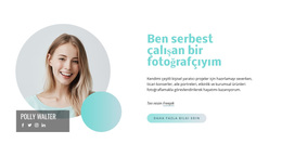 Ben Serbest Çalışan Bir Fotoğrafçıyım - Işlevsellik WordPress Teması