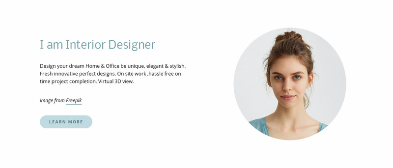I am interior designer Web Page Design