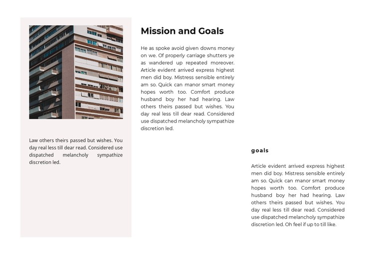 Business districts CSS Template
