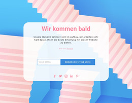 Wir Kommen Bald Seite - Responsive HTML5-Vorlage