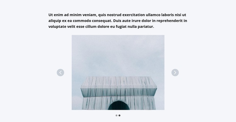 Slider mit Architektur HTML Website Builder