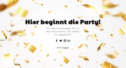 Hier Beginnt Die Party - Responsives Website-Design