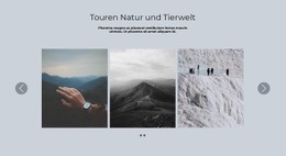 Querformat-Schieberegler – Website-Mockup-Vorlage