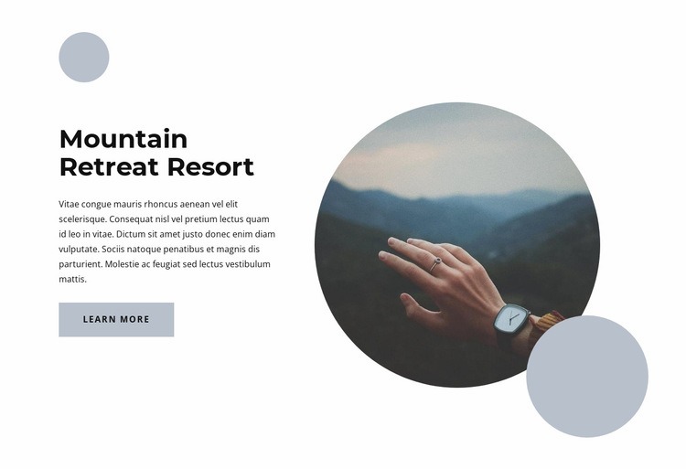 Travel in style Elementor Template Alternative