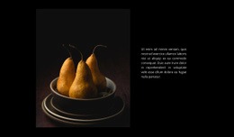Une Conception De Site Web Exclusive Pour Desserts Aux Poires