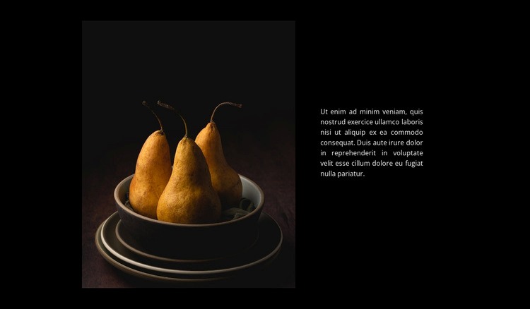 Desserts aux poires Créateur de site Web HTML