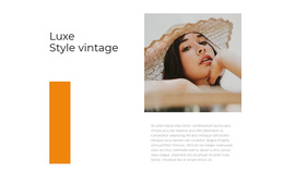 Style Vintage : Modèle De Site Web Simple