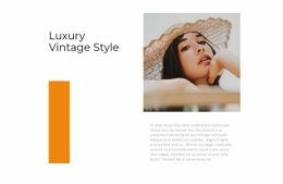 Multipurpose Homepage Design For Vintage Style