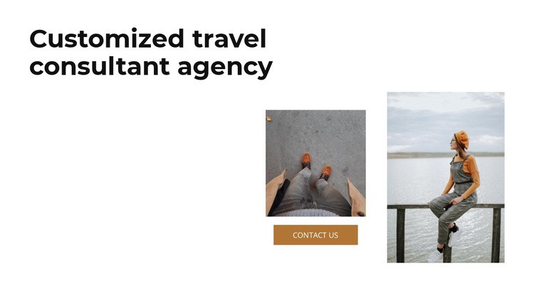 Travel style Homepage Design