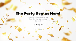 The Party Begins Here - HTML Writer