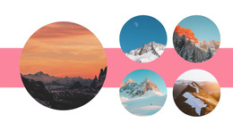 With Circle Images Html5 Responsive Template