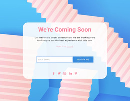 We Are Coming Soon Page - Customizable Professional HTML5 Template