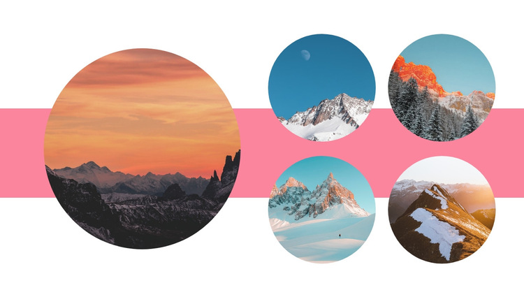 With circle images HTML5 Template