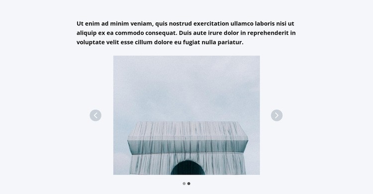 Slider con architettura Progettazione di siti web