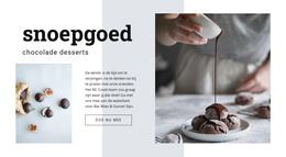 HTML-Website Voor Chocoladedesserts