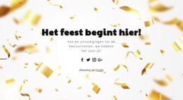 Het Feest Begint Hier - Lay-Outvariaties