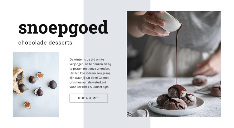 Chocoladedesserts WordPress-thema