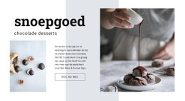 Chocoladedesserts - Creatief, Multifunctioneel Siteontwerp