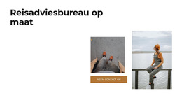 Aangepaste Lettertypen, Kleuren En Afbeeldingen Voor Reisstijl