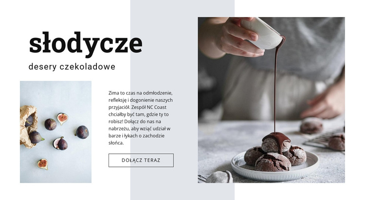 Desery czekoladowe Motyw WordPress