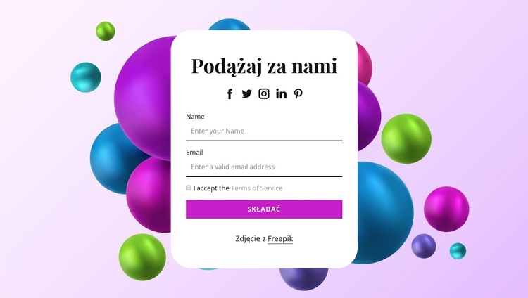 Śledź un na abstrakcyjnym tle Motyw WordPress