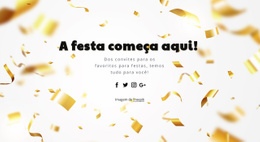 A Festa Começa Aqui Modelos De Design