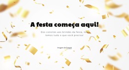 A Festa Começa Aqui - Modelo De Comércio Eletrônico Joomla