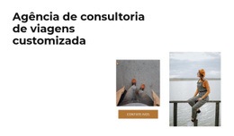 Melhor Design De Página De Destino Para Estilo De Viagem