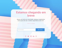 Página De Destino Impressionante Para Estamos Chegando Em Breve Página
