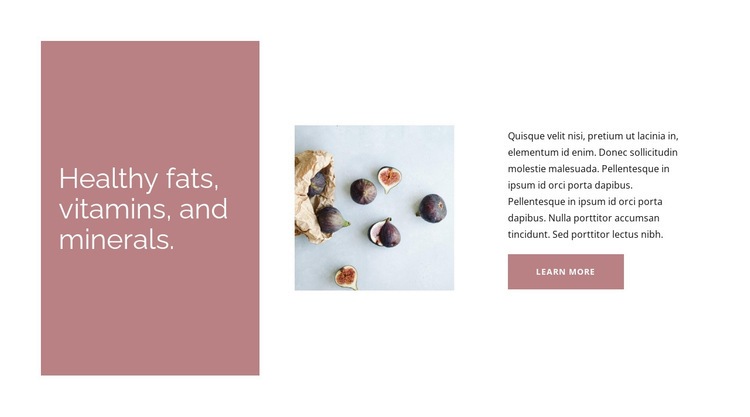 The benefits of figs Squarespace Template Alternative