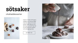 Choklad Desserter - Kreativ Mångsidig Webbplatsdesign