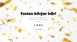 Festen Börjar Här – Responsiv Webbdesign