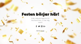 Festen Börjar Här – Responsivt WordPress-Tema