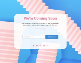 We Are Coming Soon Page - Homepage Design
