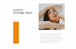 Vintage Style - Website Design Inspiration