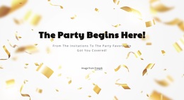 The Party Begins Here - Responsive Website Design