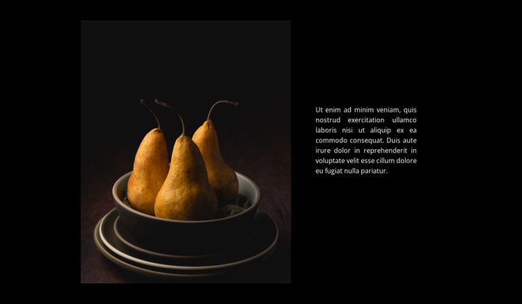 Pear desserts Website Mockup