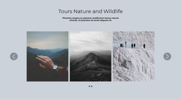 Landscape Slider - Web Page Template