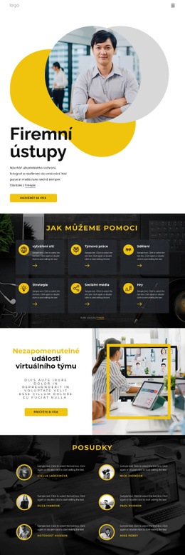 Funkce Rozvržení Pro Firemní Ústupy