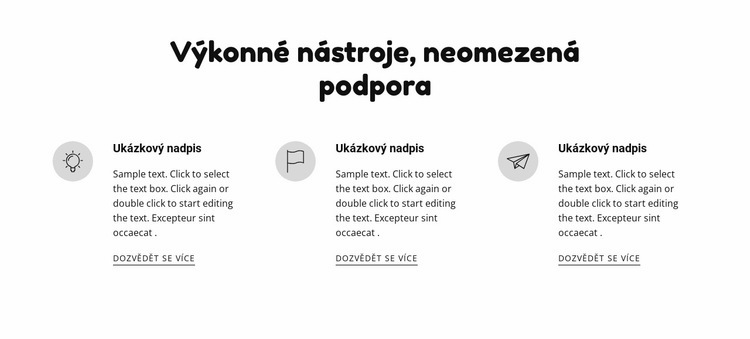 Výkonné nástroje a podpora Téma WordPress