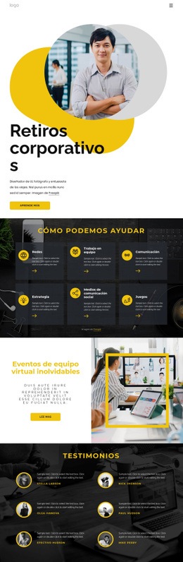 Creador De Páginas Para Retiros Corporativos