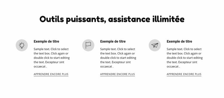 Outils et assistance puissants Créateur de site Web HTML