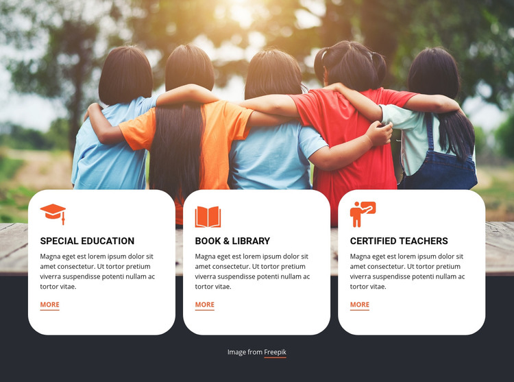 Summer camp education Homepage Design