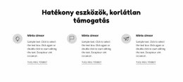 Hatékony Eszközök És Támogatás HTML5-Sablon