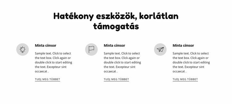 Hatékony eszközök és támogatás WordPress Téma