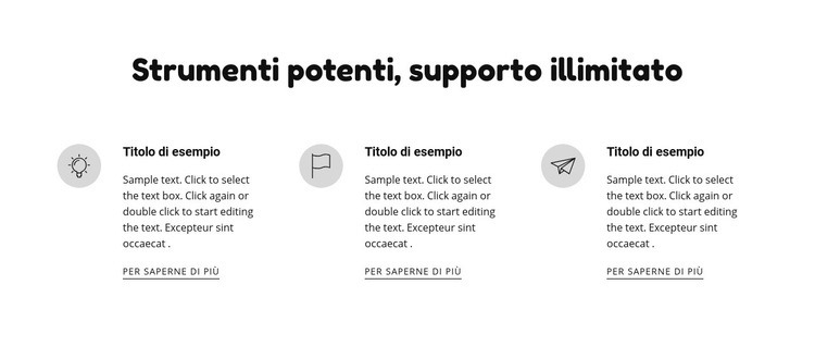 Strumenti e supporto potenti Mockup del sito web