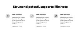 Strumenti E Supporto Potenti - Modello HTML5 Pronto Per L'Uso