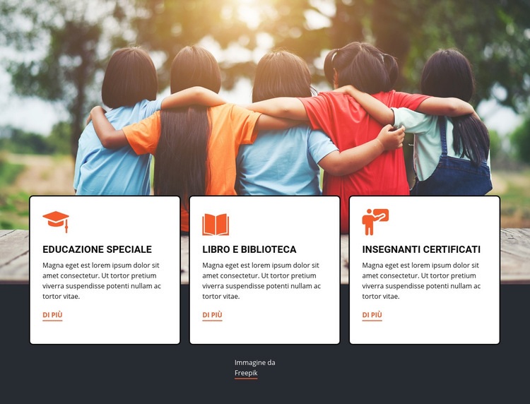 Educazione ai campi estivi Modello HTML5